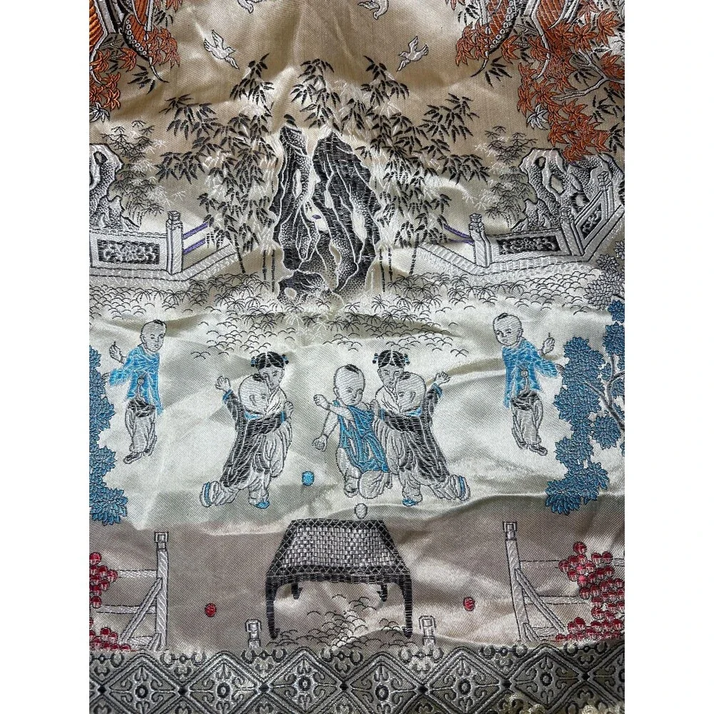 Vintage Chinese Silk Embroidered Tapestry 36